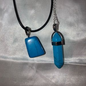 Handmade Blue Howlite healing necklace